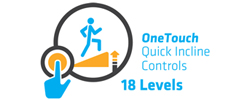 OneTouch Quick Incline Controls OneTouch Quick Incline Controls